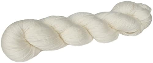 Aoyang Undyed Fingering Weight 75% Superwash Merino Wool 25% Nylon 100 Gram Skein Sock Yarn Fingering 4 Ply (5 skeins, Undyed Color)