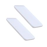 Veemoon 2Piezas Placas de Almacenamiento de Cerámica para Bandejas Decorativas para Hogar y Hotel Simple y Funcional de Limpiar
