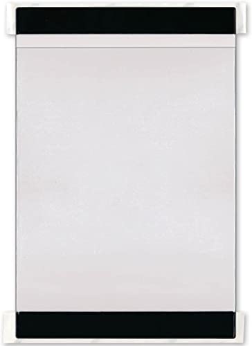 StoreSMART - Double Face Adhesive Window Display - Black Header & Footer - 5 Pack - DF2003S-BK-5