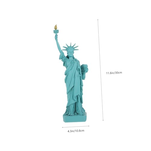 Statue miniature résine verte durable et compacte pour vitrine et maquette