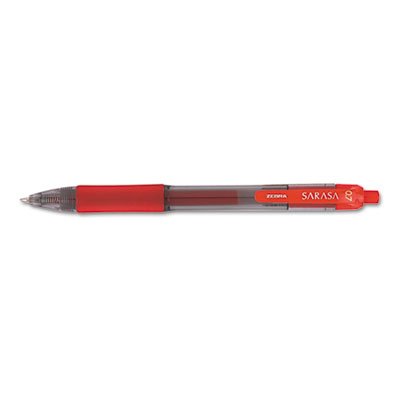 Bolígrafo gel retráctil rojo Sarasa docena