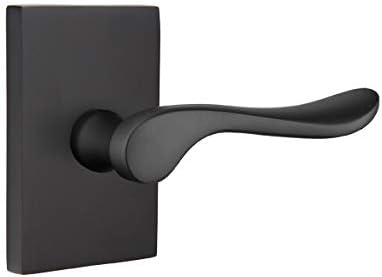 EMTEK モダン長方形ロゼット プライバシーセット マッチング仕上げ ルツェルンレバー - 左利き/右利き用 7種類の仕上げ - 