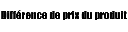 Différence de prix du produit