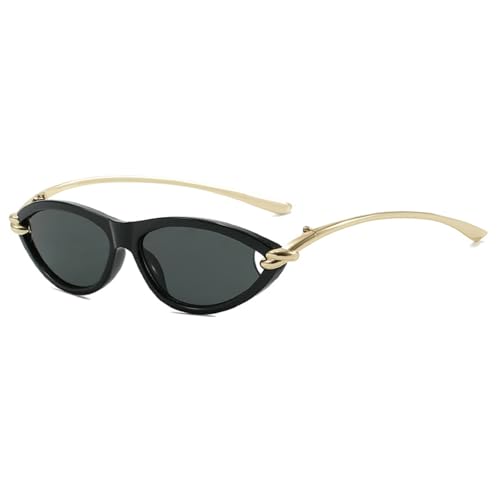 Trendy Womens Gold Cat Eye Sunglasses 2025 Trendy Luxury Metal frame Sun Glasses for Female Retro Outdoor UV400 Eyewear