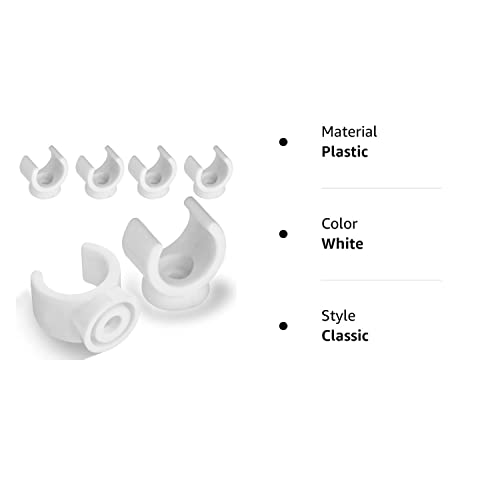 1/2 Inch Pex Clips Pipe Hangers Clamps Pex Holder Plastic 16 Mm Pex Tubing Hangers Water Pipe Support Clamp Clips Socket (20 Packs) #TOP6