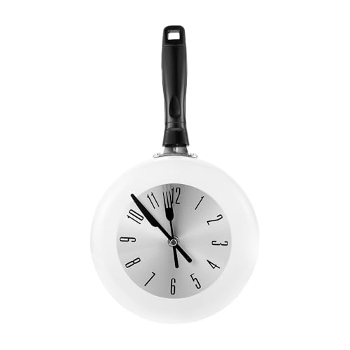 Horloge murale design en acier inoxydable pour cuisine moderne