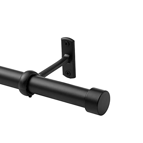 1 Inch Industrial Curtain Rod for 72-144 Inch Window Curtain Rod, Simple Curtain Rod, Black Curtain Rod, Outdoor Curtain Rod, Antique Curtain Rod, Room Divider Curtain Rod (72