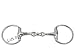 Lift Sports EGGBUTT Snaffle Horse Bit Lozenge Fat Double Joint Oval Link Silver Polish Stainless Steel Tack Equestrian (4.75 Inch)