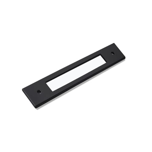 khtumeware | Cabinet Backplate | Matte Black | 3-3/4 Inchï¼ˆ96 mm) Center to Center | Backplates | 5 Pack | Cabinet Pull Backplate | Drawer Handle | Solid Cabinet Hardware