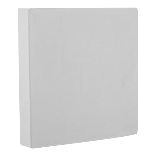 DIYEAH Pottery Plaster Board 3.93 X 3.93 X 0.62 in Gypsum Drying Board for Pottery Class Smooth Wheel Bat for Clay Crafts Wedging and Art Drying