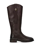 Frye Melissa Damen Lederstiefel mit Knopfleiste, hoher Innenreißverschluss, klassischer Reit-Stil, langlebige Verarbeitung, satte Farben, Dunkelbraun, 40-41 EU