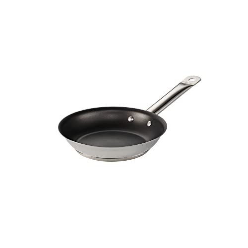 Tramontina 8-Inch Non Stick Small Frying Pan, Tri-Ply Base Stainless Steel Skillet with Reinforced Nonstick Coating, Dishwasher and Oven Safe