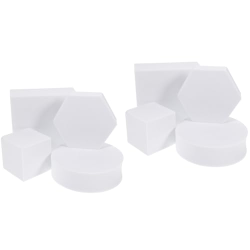 8pezzi Puntelli Fotografici Geometrici Props Decorativi Per Fotografia Di Cibo Cosmetici e Gioielli Facili Da Trasportare e Pulire Materiale Sicuro e Durevole