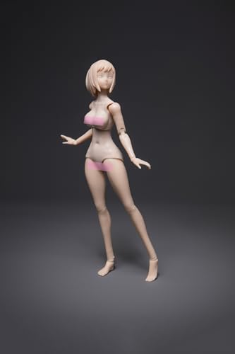 Image of Fremego 1 /12 Scale Female Action Figure,Joint Flexible Plump Body Figure