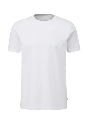 QS Herren 2143874 T-Shirt, Weiß, L EU