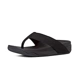 FitFlop Women's Surfa Webbing Sandals, Black, 9