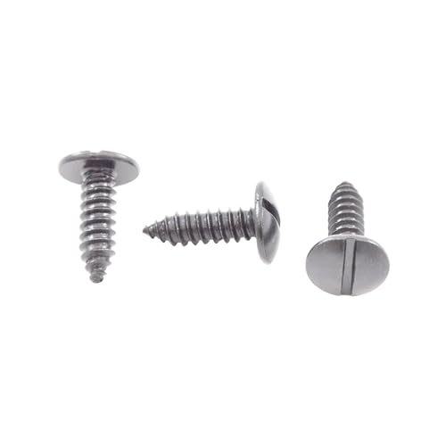 CarBowz EZ Line License Plate Screws and Bolts (Pan Head)