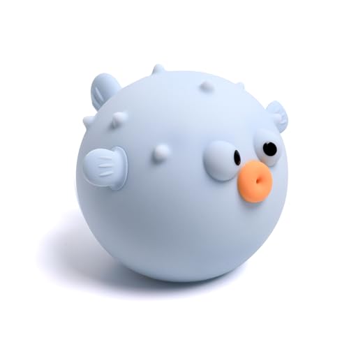 Image of Cute Anemonefish Night Light, LED Squishy Night Lamp, Dimmable Timer Nursery Nightlight for Kids, Rechargeable Touch Lamp, Dorm Decor, Kids Funny Gifts (Blue Fish)