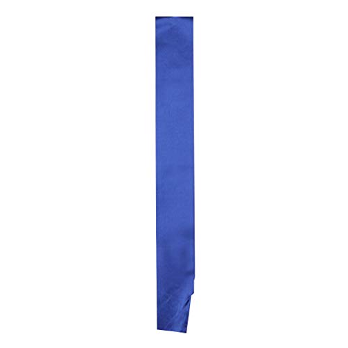 I-MART Blank Satin Sash, Princess, Beauty Queen, Homecoming, Winner, Mayor, Make Your Own Pins, Party Plain Pageant Sashes (Pack of 6 - Blue)