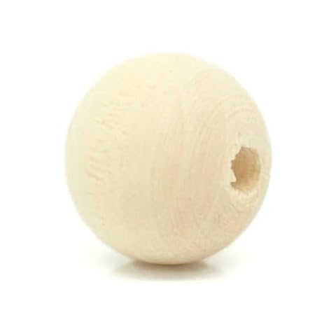 500 Natural Unfinished Round Wood Beads 12mm or 1/2 Inch Wood Beads with 2.8mm Hole Cover