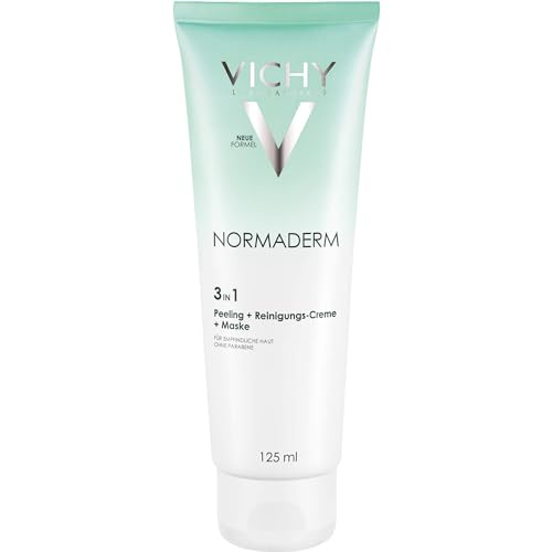 VICHY Normaderm 3 in 1 Peeling + Reinigungs-Creme + Maske, 125 ml Gel