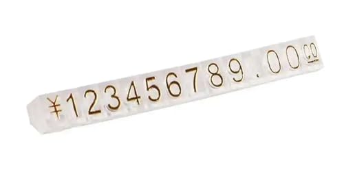 Letreros ajustables para números en vitrinas de relojes y joyería fina, 30 unidades