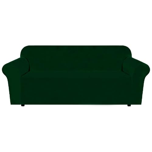 Delindo Lifestyle Sofabezug Velvet, samt Sofa Überzug, samtweicher 3 Sitzer, grün, 190-230 cm Delindo Lifestyle Sofabezug Velvet, samt Sofa Überzug, samtweicher 3 Sitzer, grün, 190-230 cm