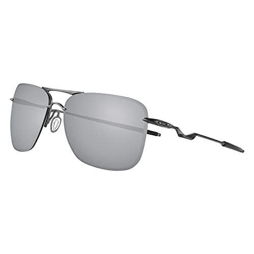 Image of Silver Mirror Tailhook Lenses Replacement for Oakley Sunglass OO4087 Polarized