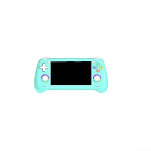 Consola de juegos portátil de 4.3 pulgadas con pantalla RGB para retro 3D para juegos de arcade, diseño portátil que permite jugar en cualquier momento y en cualquier lugar (verde)