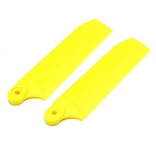 Dev&il 380 420 RC Helicopter Tail Bl&ade 75mm Compatible De&vil 500 GA&UI X4 propel drone Components (Color : Yellow)