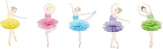Cathy's toy Shop 3D Ballet Ballerina Dancing Girls Birthday Paper Party Bunting Banner Girls Room Decoration Hanging 3m