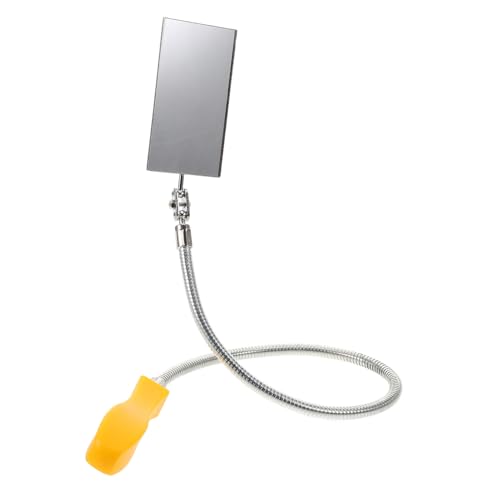 Alipis Chassis Inspection Mirror Telescopic Inspection Mirror Telescope Mirror Underbody Inspection Mirrors Long Handle Mirror Small Inspection Mirror Flex Mirror Stainless Steel Yellow
