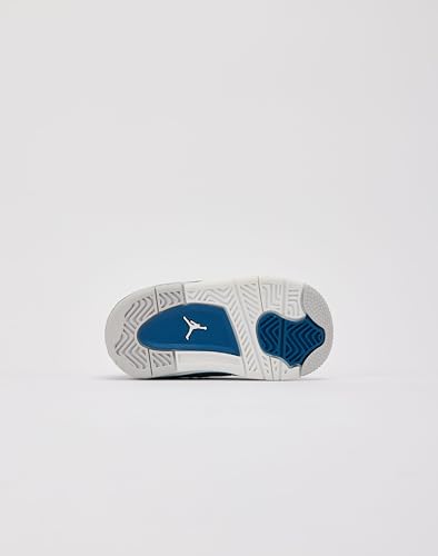 Image of NIKE Jordan Toddler's 4 Retro Off White /Military Blue (BQ7670 141) - Size 2c