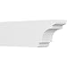 Ekena Millwork RFTP06X10X30NEB New Brighton Architectural Grade PVC Rafter Tail, 6"W X 10"H X 30"L, Ivory