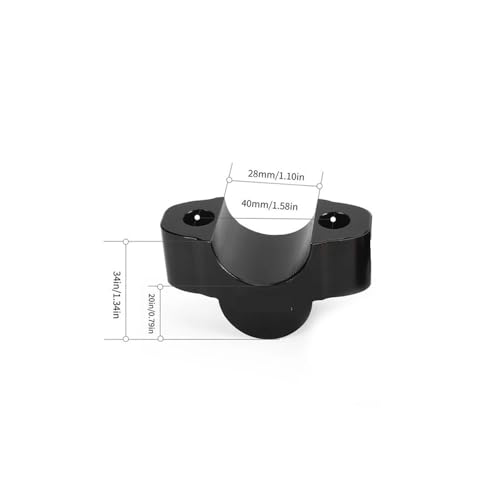 Abrazadera elevador de manillar 28 mm para MT 07 2025 acabado premium 6