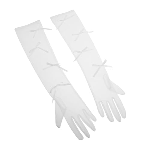 Guantes de novia de malla exquisita Hemobllo accesorios de codo alta costura