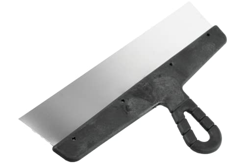 Toolty Couteau à enduire en acier inoxydable, couteau à mastic flexible pour mur, grattoir pour cloison sèche, spatule de finition - 350 mm - DIY - TLTY-0922 Cover