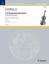 12 Chamber Sonatas: op. 4. 2 violins and basso continuo; cello (viola da gamba) ad libitum.
