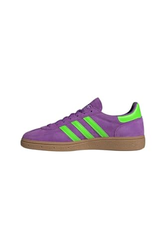 Image of adidas Handball Spezial Women's Shoes, Active Purple /Solar Green /Gum, Size 8.5