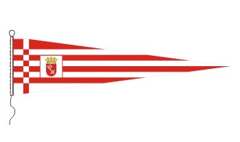 Everflag Langwimpel Niedersachsen Bürgerwappen, 150 Cm – Aus Hochwertigem Flaggentuch, Wetterfest