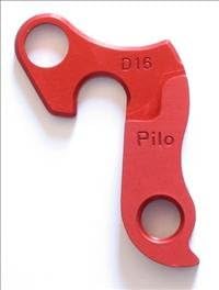 Pilo D16 Red Derailleur Hanger - Fits: Da Bomb, Diamondback, Fuji, Ghost, Haro