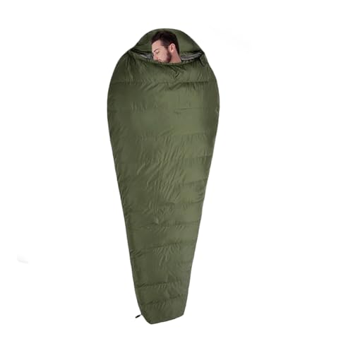 Sac de couchage en duvet d'hiver chaud et léger pour le camping adulte