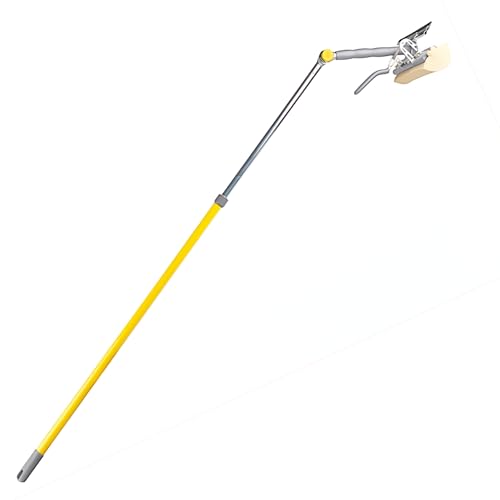 Bricoloco Limpiacristales Extensible y articulado 110-174 cm. Profesional. Sistema lavacristales con Mecanismo de escurrido, Goma, Cabeza pivotante y Mango telescópico.