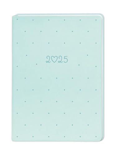 Terminplaner Lederlook 2025 Mint: Terminplaner Lederlook A6
