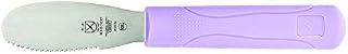 Mercer Culinary Millennia Perforated Turner/Spatula with Purple Handle, 8 x 3-Inch, Stainless Steel, 20cm