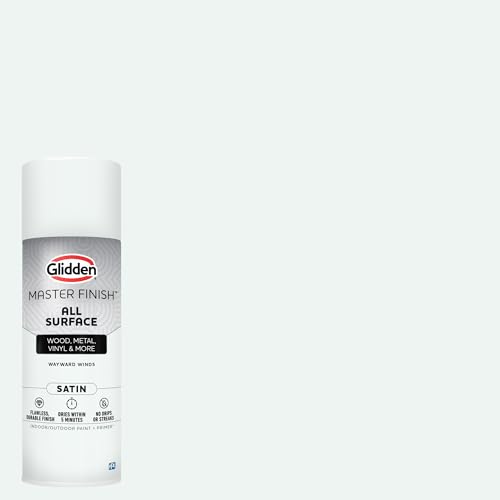 Image of Glidden Master Finish 12 oz. Satin Wayward Winds Interior /Exterior All Surface Spray Paint and Primer
