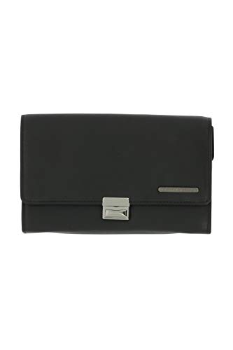 Preisvergleich Produktbild Greenburry Unisex Kellnerbörse Oceanic 100% Nappa Leder Taxibörse Portemonnaie Kellnerportemonnaie in Schwarz