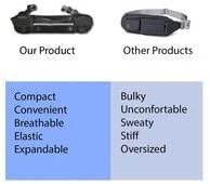 Miniatura 7 de Cinturón de correr para hombres y mujeres, cinturón de cintura, cómodo, portabotellas, teléfonos grandes, ligero, sin rebotes, entrenamiento