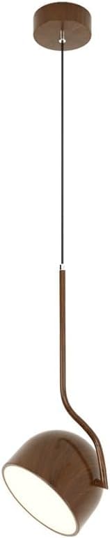 Petite lampe suspendue en bois pour une cuisine style ferme chaleureuse