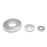 Große Unterlegscheiben - DIN 7349 - Beilagscheiben - rostfrei Edelstahl A2 V2A (M5, 100 Stück)